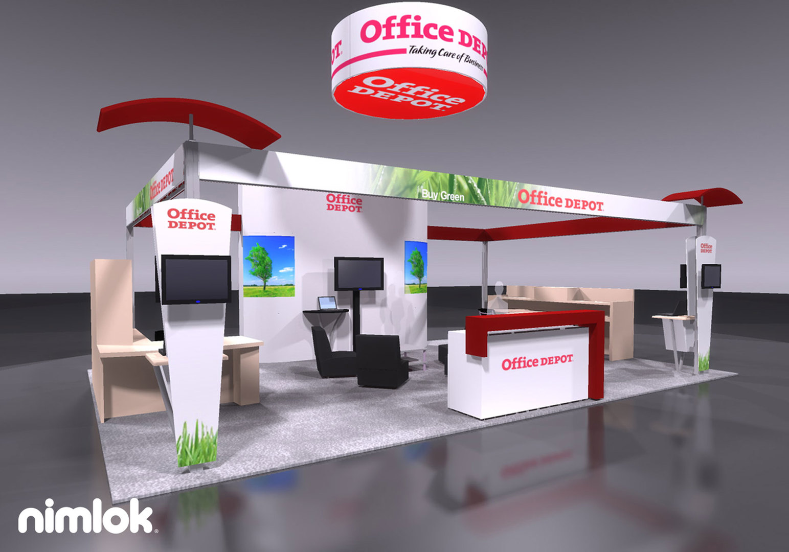 Office Depot 20x30 Island